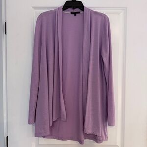 Nordstrom Gibson purple cardigan open front womens size Small
